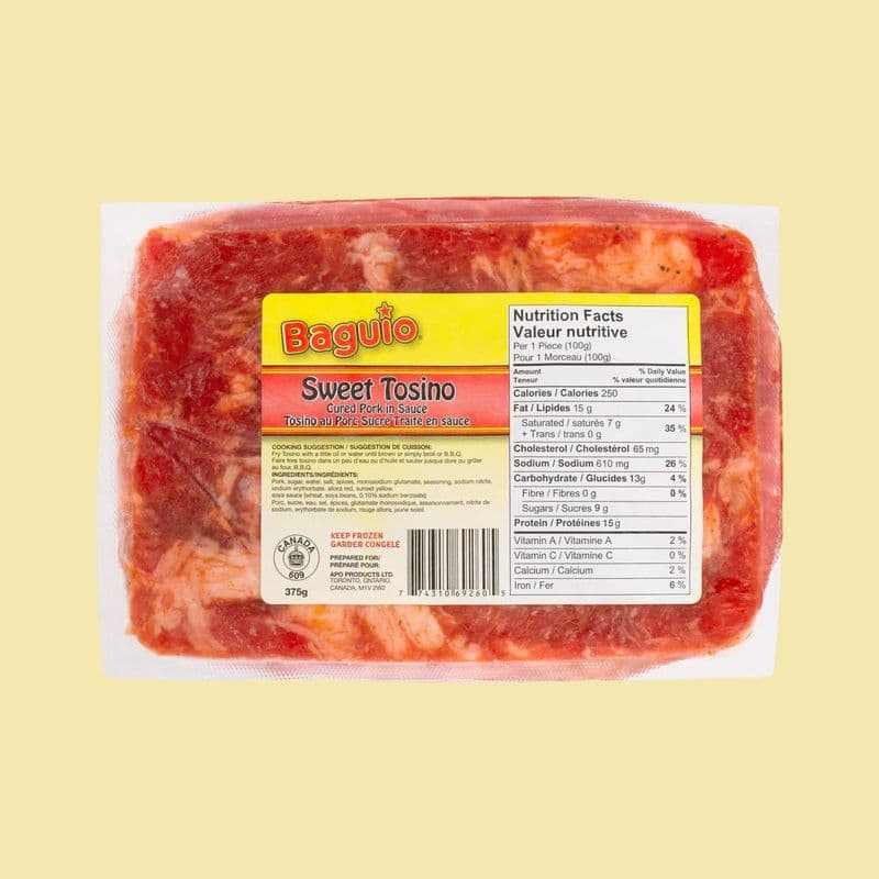 Baguio Cured Pork Tosino 375g