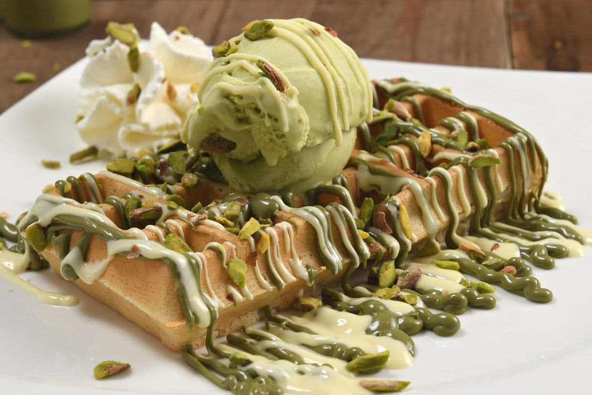 Pistachio Waffle