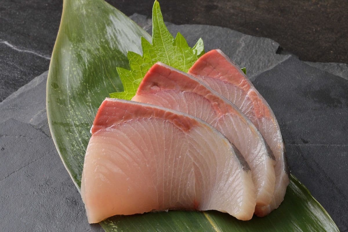 100. Hamachi Sashimi (3 pcs)