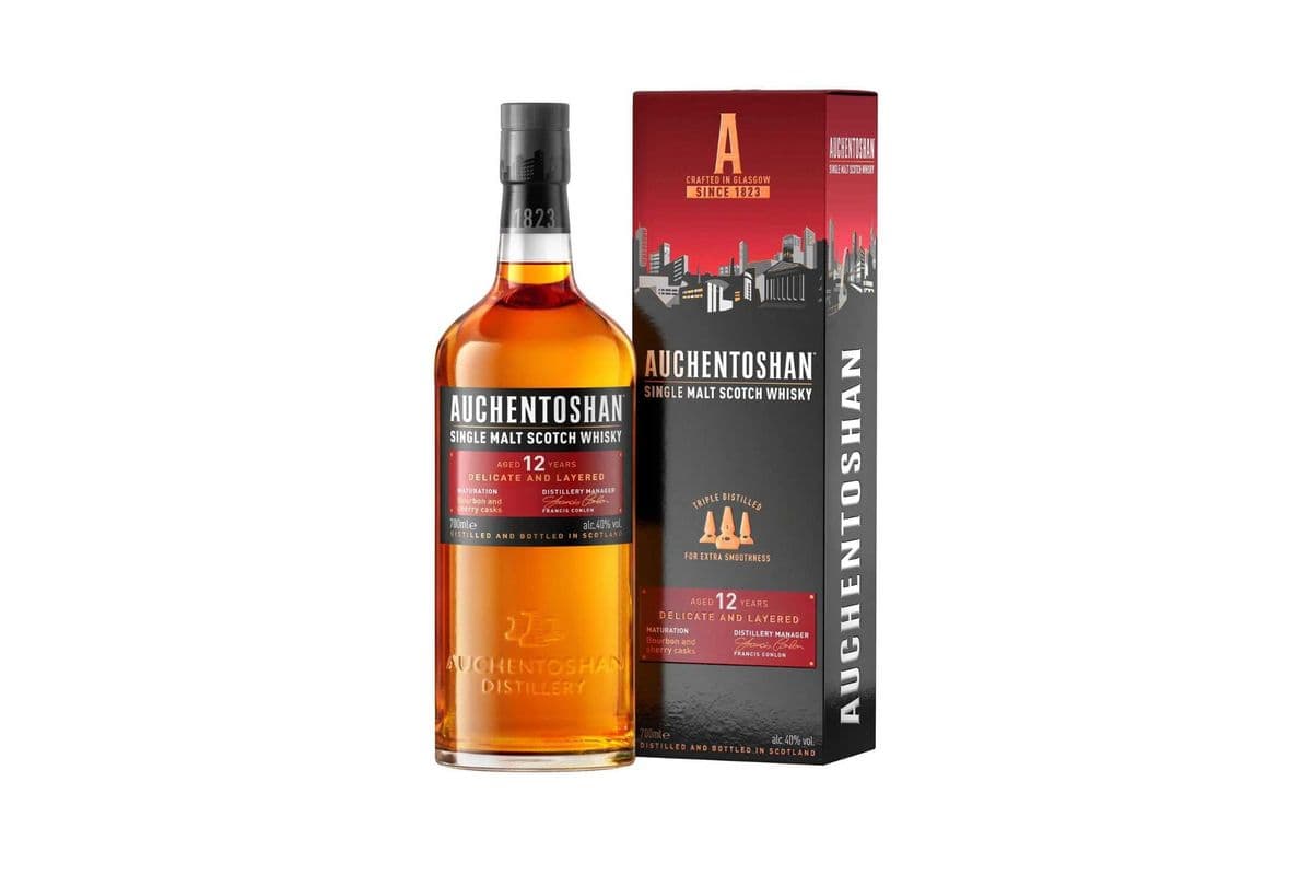 ★ Auchentoshan 12 Yr Old Lowland Single Malt Scotch Whisky | SAVINGS EVERYDAY — TRIPLE DISTILLED SMOOTHNESS | (1 x 750ML)