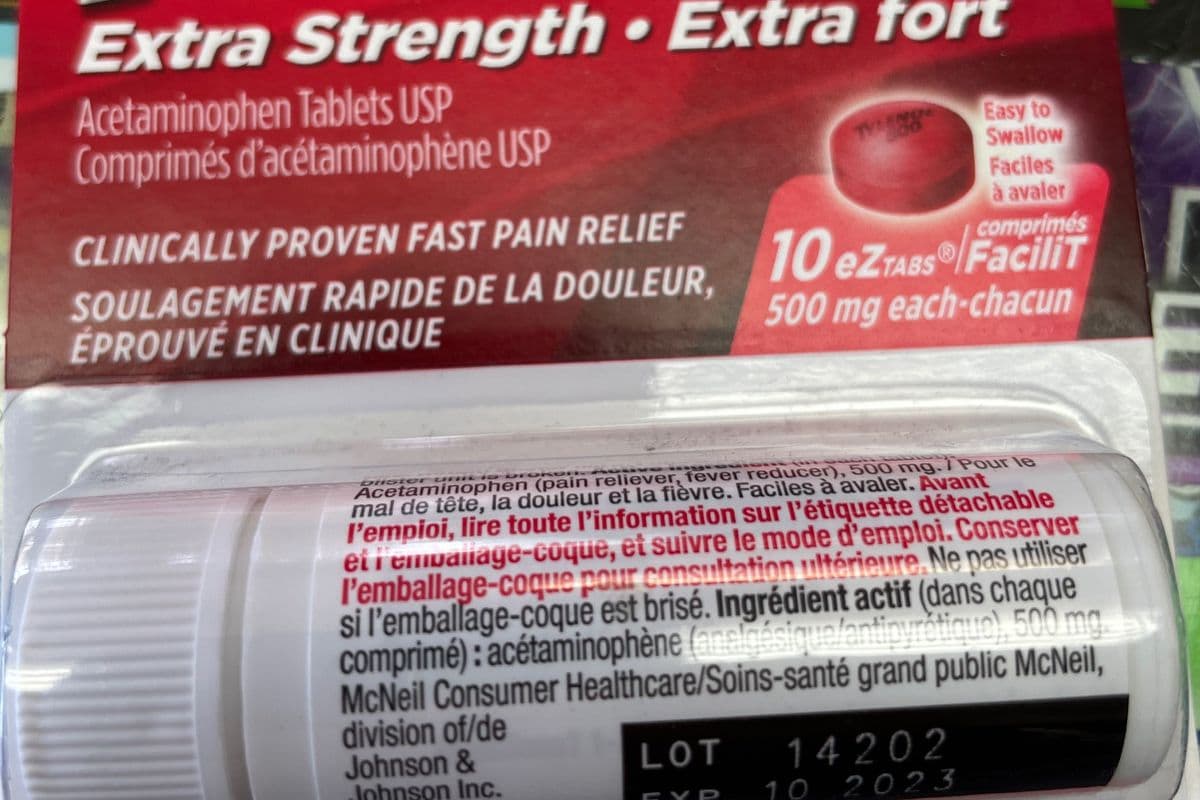 Tylenol extra fort