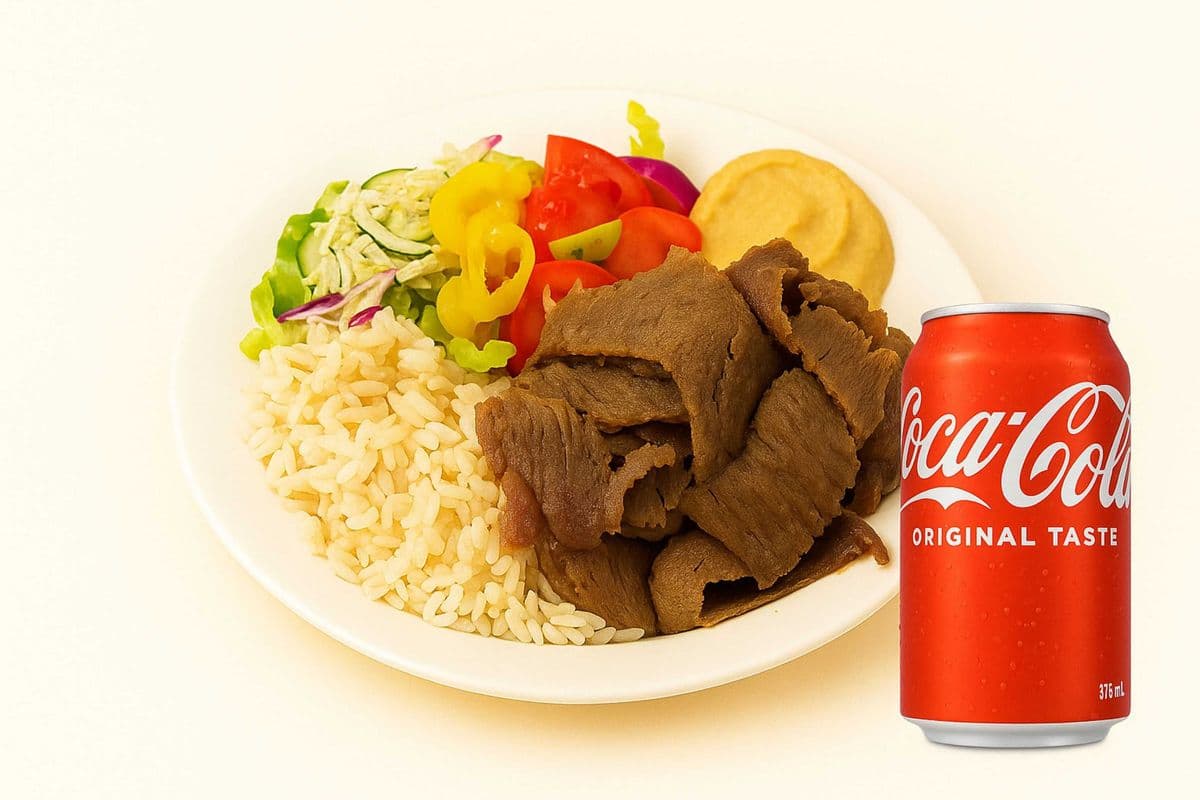 Donair Platter and Drink Combo