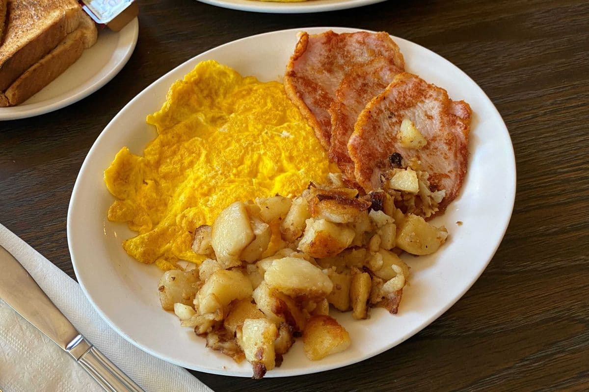 Back Bacon and Two Eggs