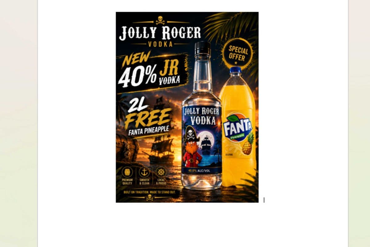 NEW: JR Vodka 40% with free 2L Coke (1 x 1140ml)