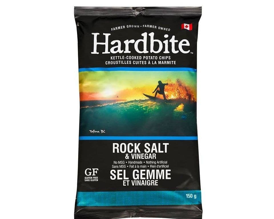 Hardbite Rock Salt and Vinegar Chips (Each 150 gm)