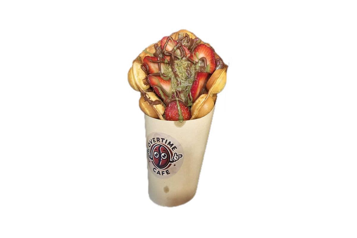 Dubai Chocolate Bubble Waffle