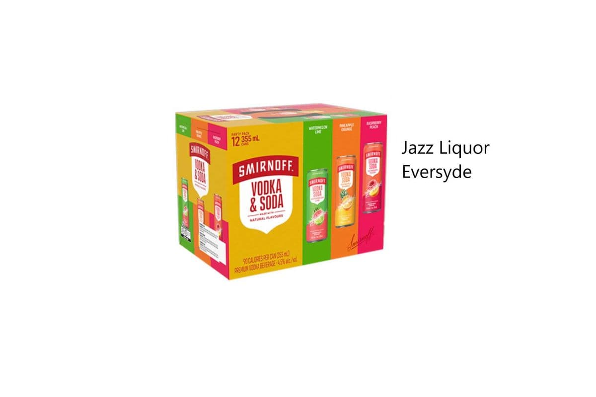 SMIRNOFF VODKA & SODA PARTY PACK (1 x 12x355ML)