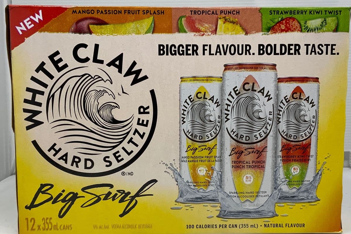 WHITE CLAW -BIG SURF MIX (12 x 355ml)