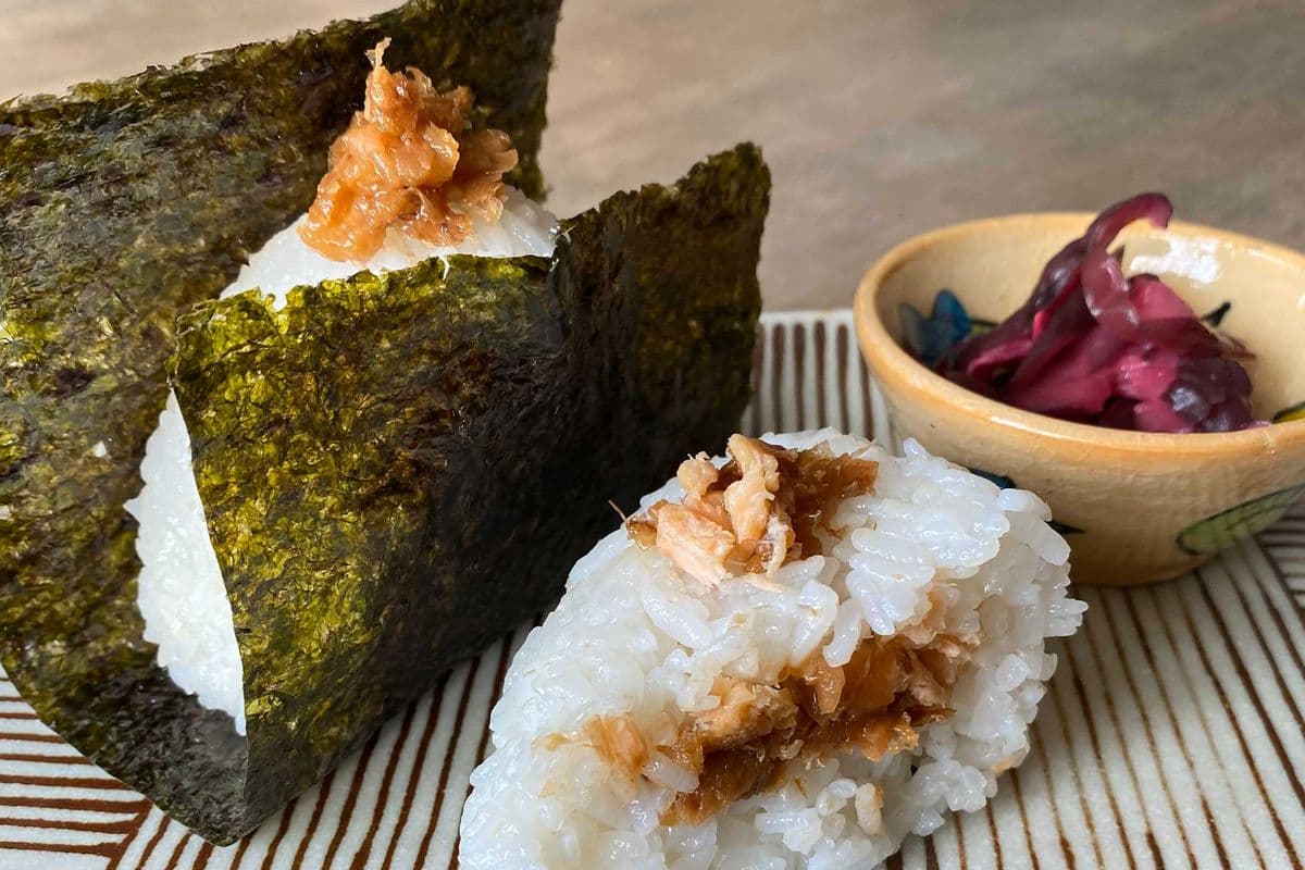 Salmon and Sour Plum Onigiri