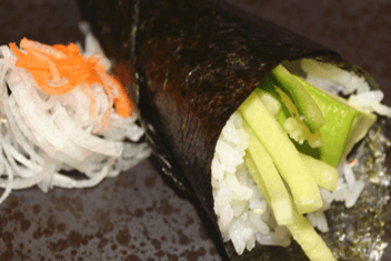 H14 Cucumber and Avocado Hand Roll (Sushi Cone)