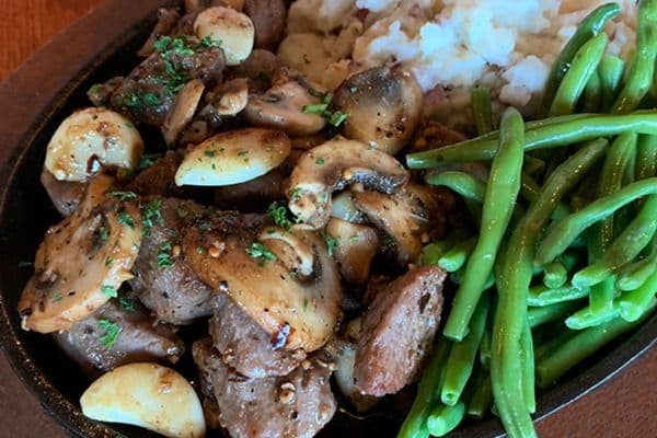 Garlic and Mushroom Steak Tips