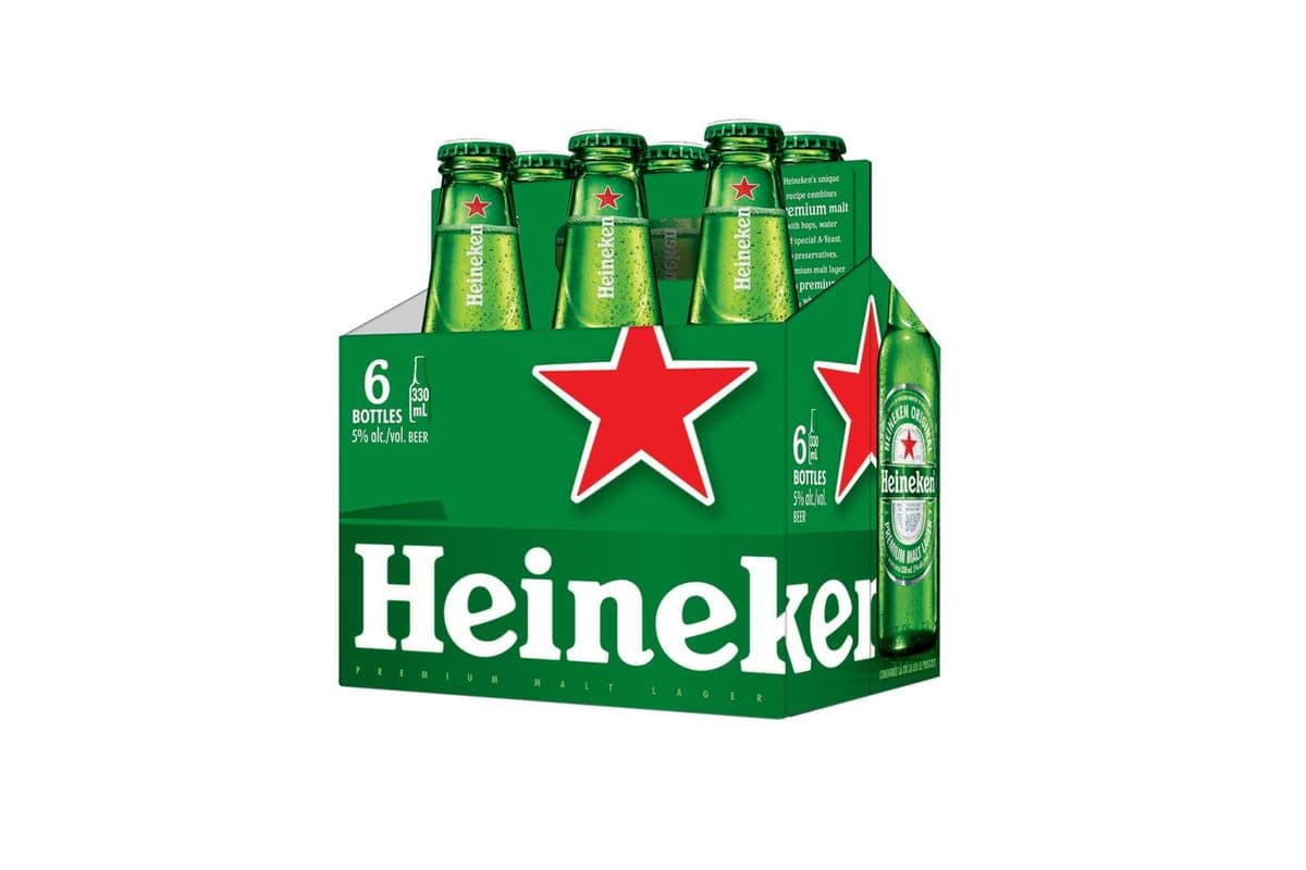 Heineken (6 Pack) (6 x 355 ml Bottles)