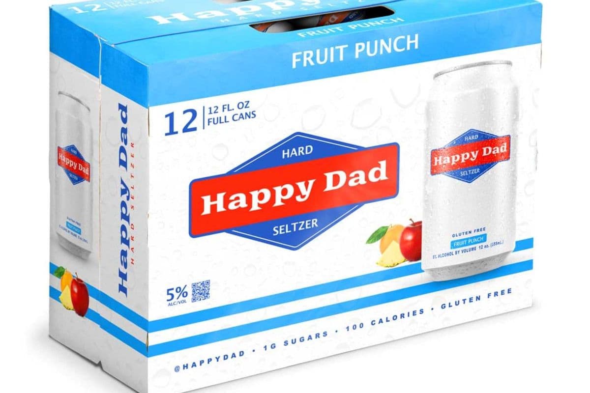 HAPPY DAD HARD SELTZER FRUIT PUNCH (12 PACK) (12 x 355ML CAN)