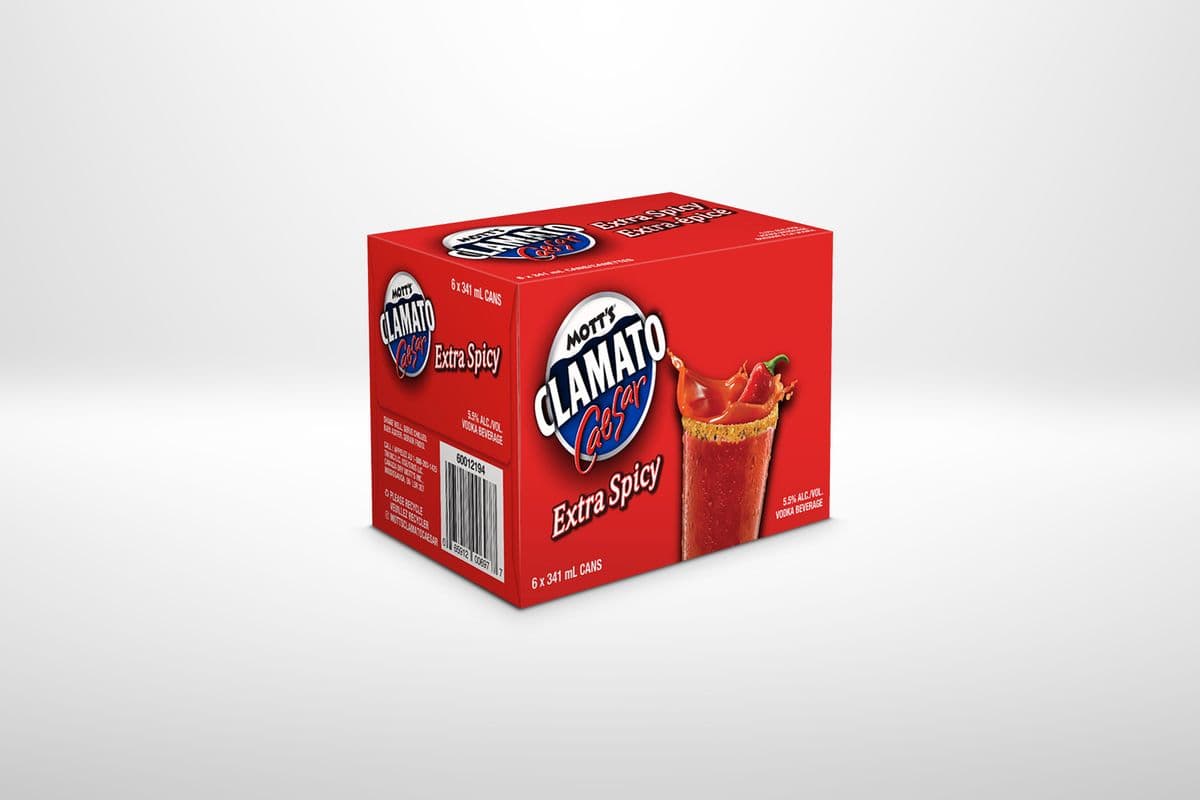 Mott's Clamato Extra Spicy (6 x 341 ml)