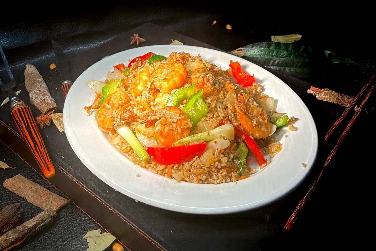 172. Heavenly Pineapple Shrimp Fried Rice