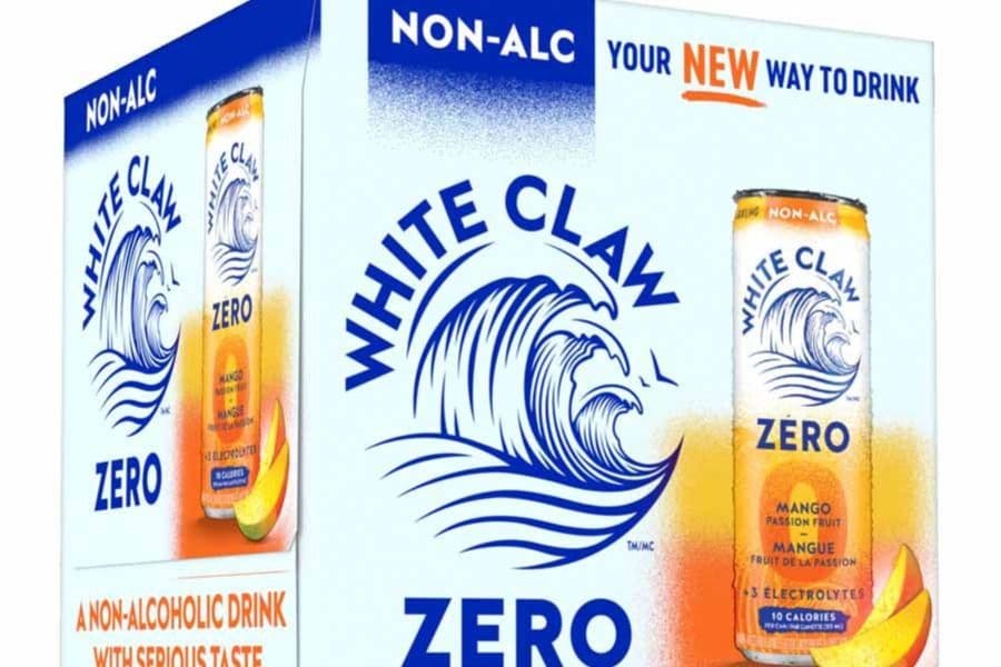 WHITE CLAW NON ALC MANGO 4 CANS 355ML