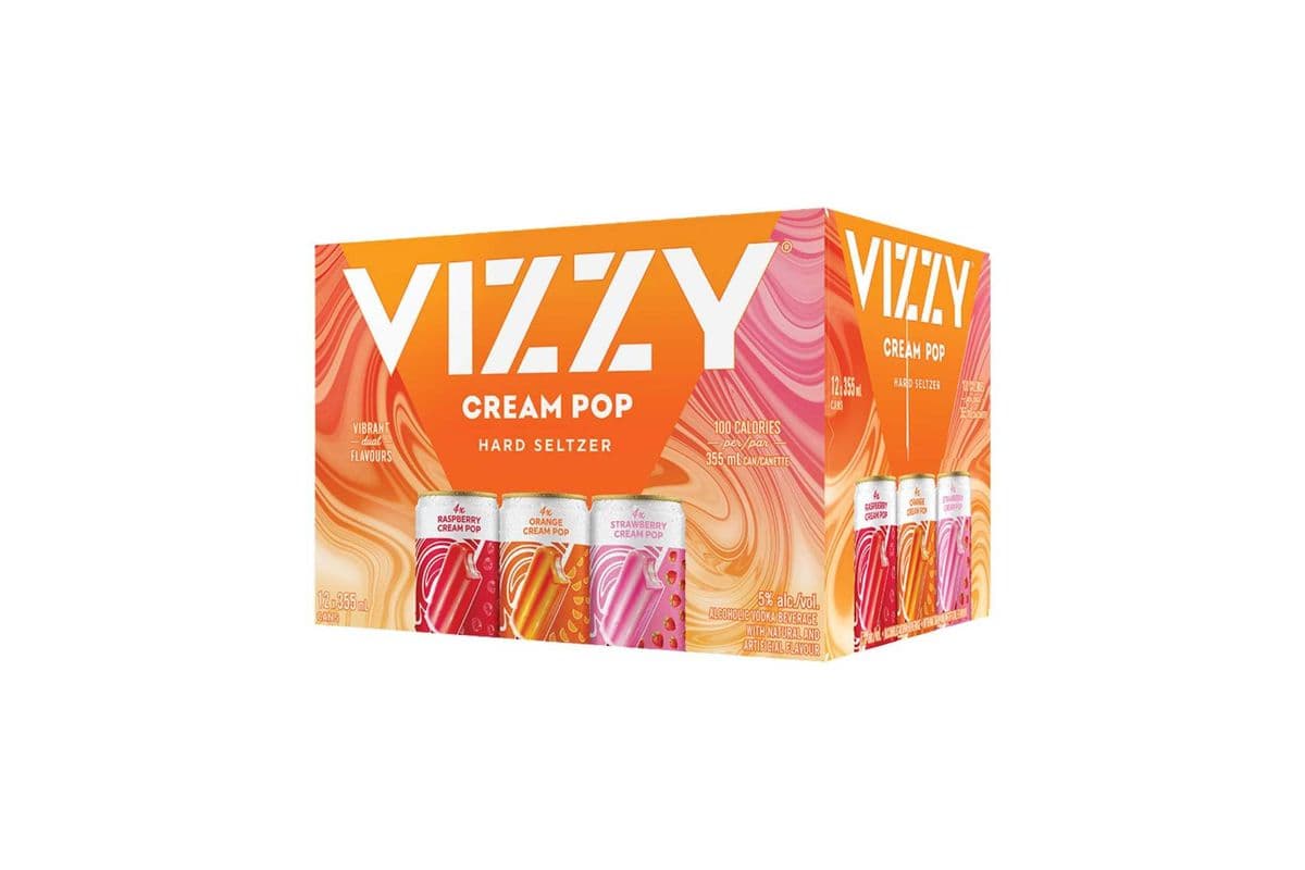 VIZZY CREAM POP HARD SELTZER (12 x 355ML)