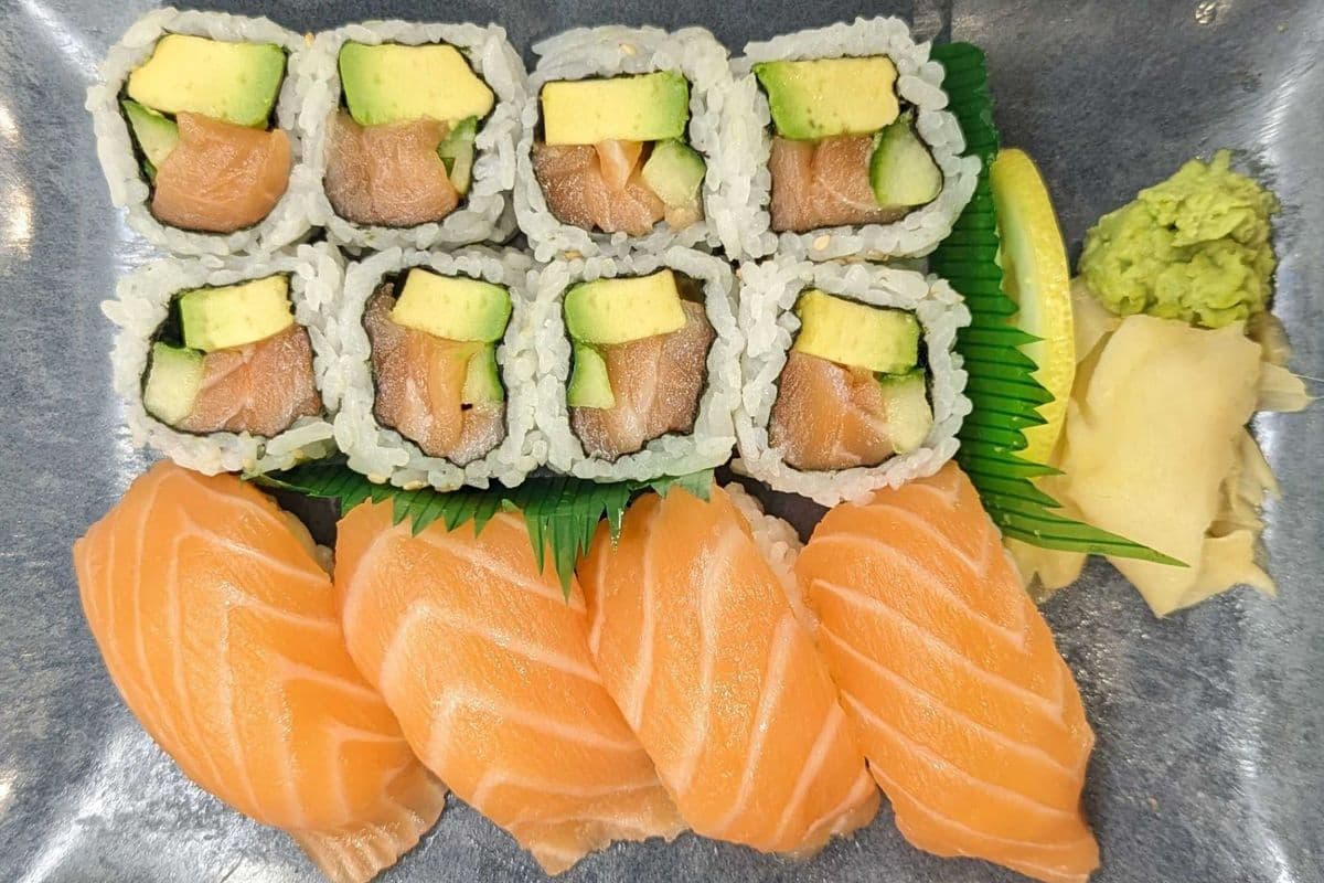 Sushi Combo with Alaska Rolls