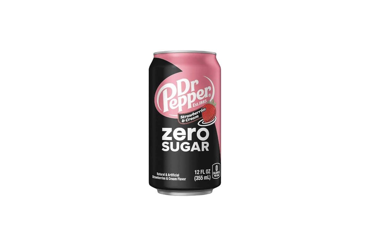 Strawberries & Cream Zero Dr Pepper (12 Oz)