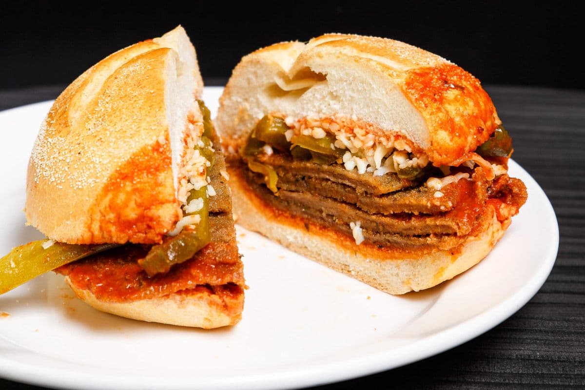 Veal Sandwich with Tomato Sauce