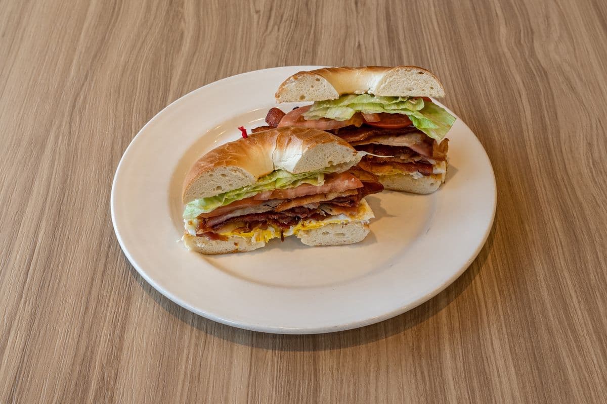Bobby's Bagel Belt Sandwich
