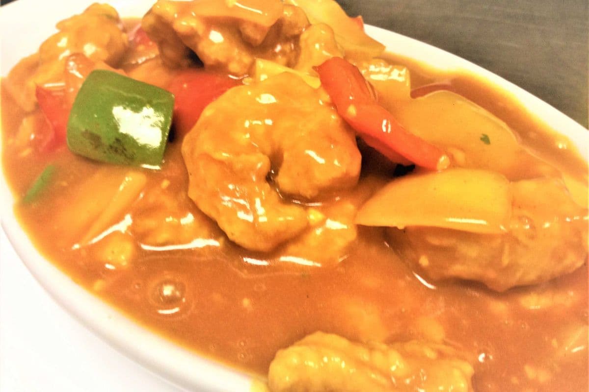 102. Tiger Prawns with Curry Sauce