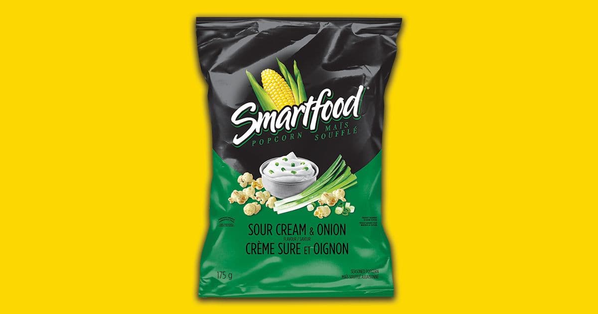 Smartfood Maïs Soufflé Creme Sure et Oignon 175g / Smartfood Popcorn Sour Cream & Onion Popcorn 175g