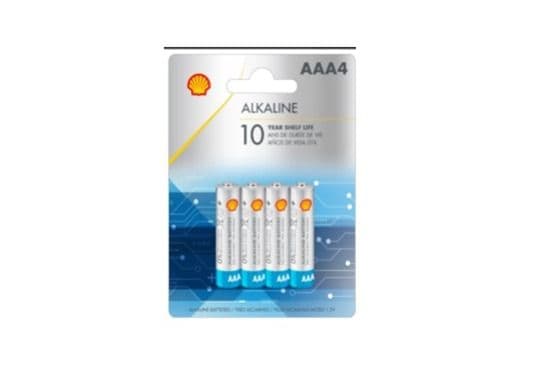 Four Pack Alkaline AAA Batteries 1004593