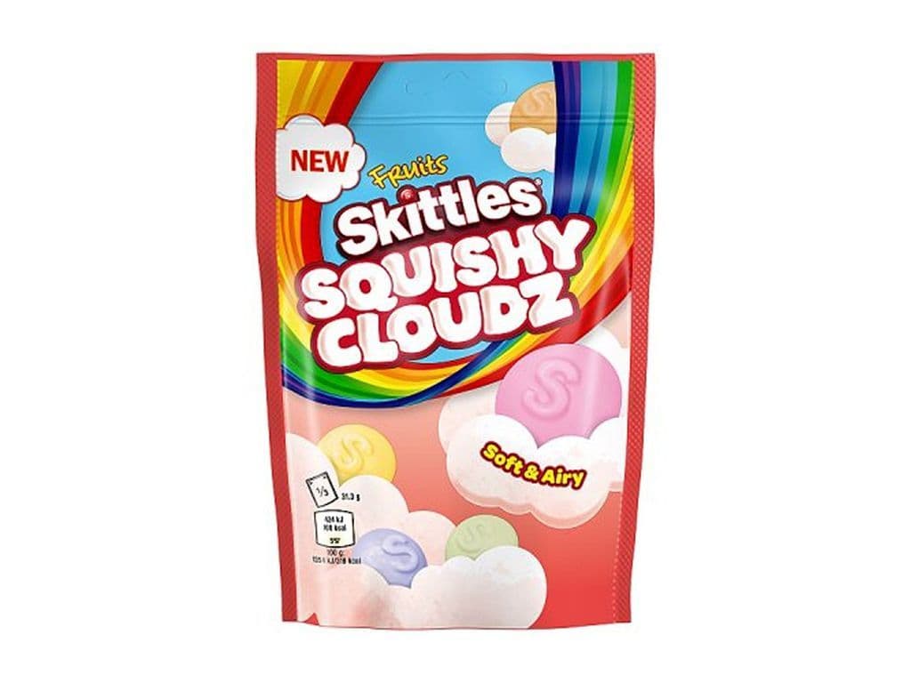 Skittles Squishy Cloudz Fruits Squishy Gummies UK 94g Candies