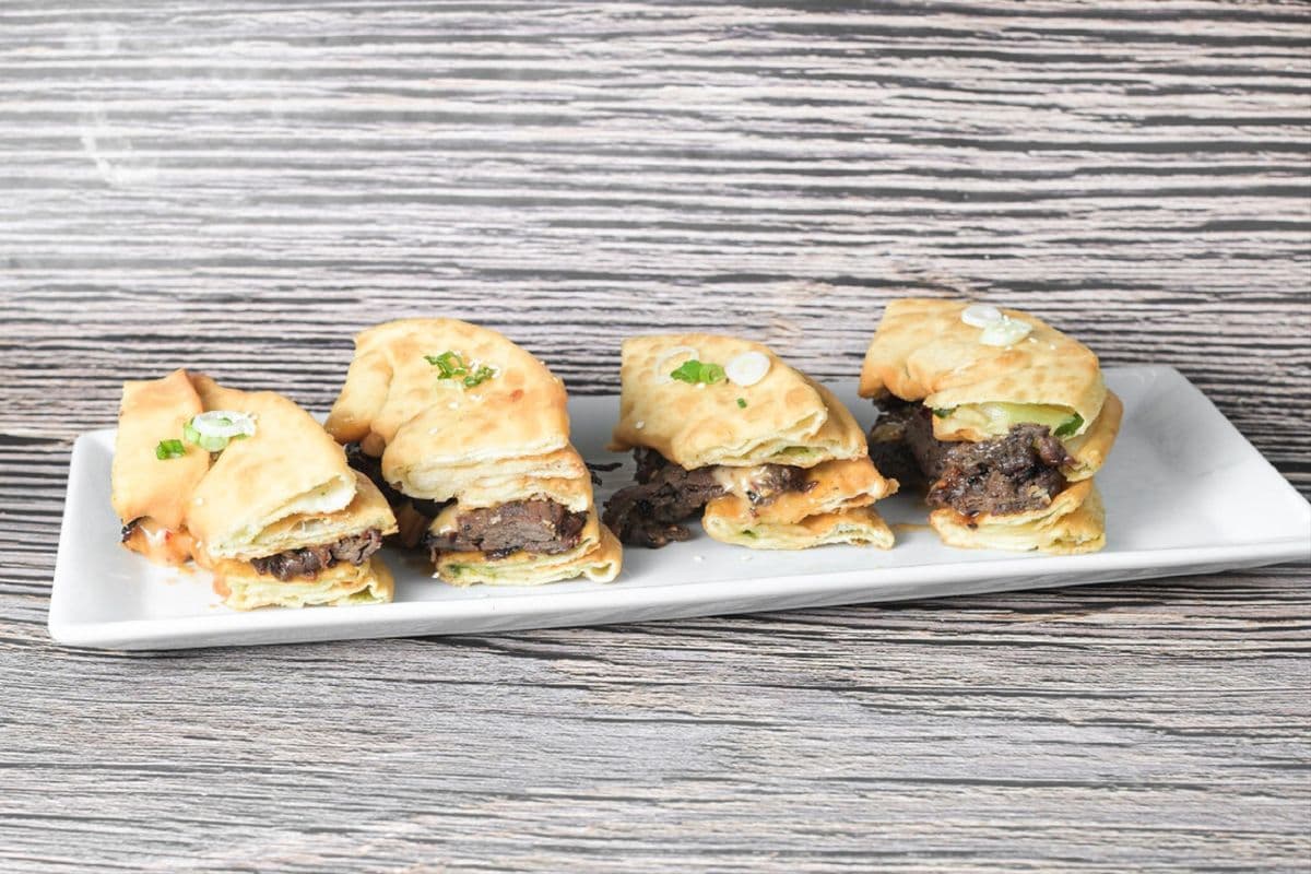 Green Onion Cake Sliders