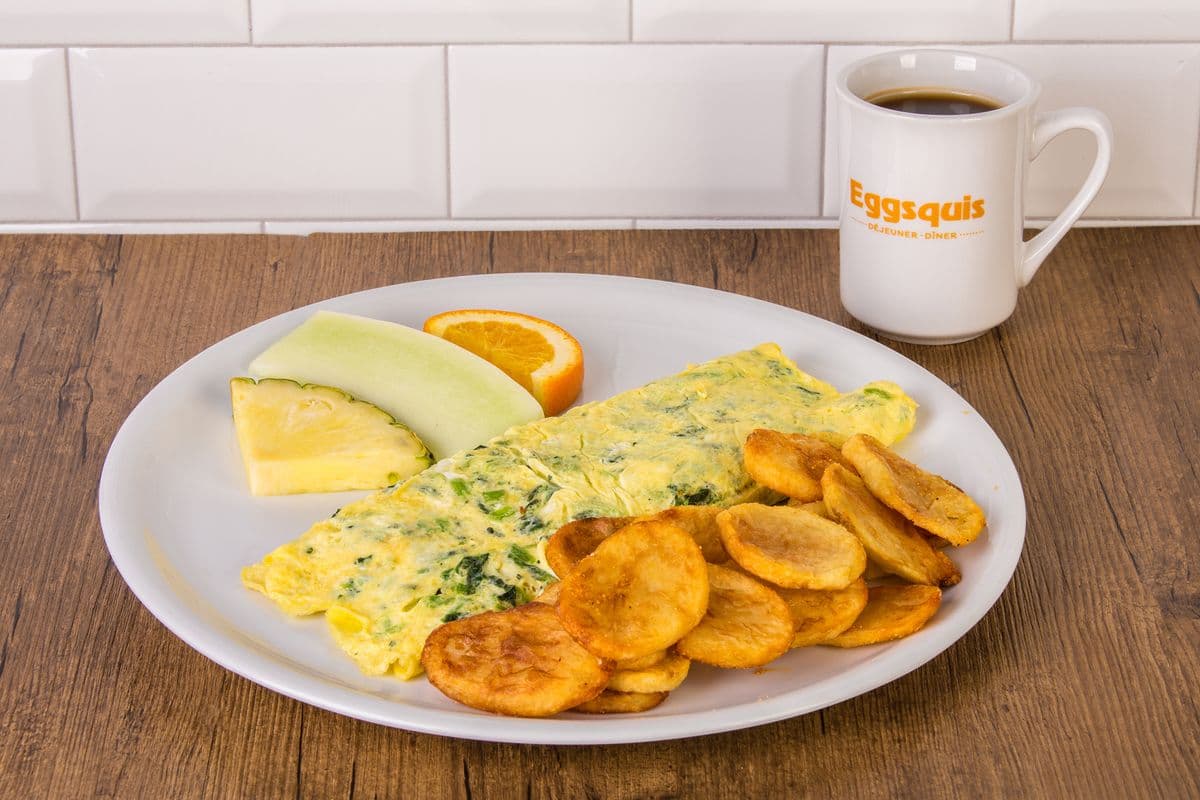 Spinach and Cheddar Omelette