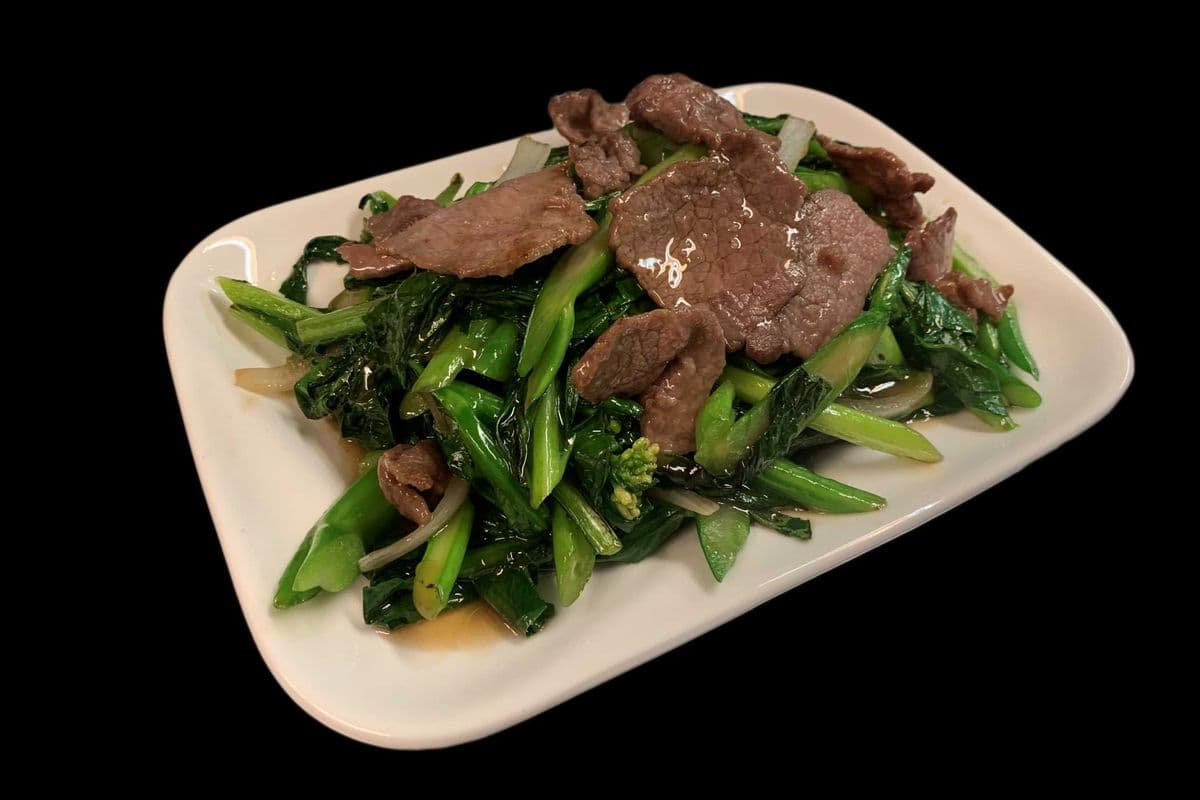 12. Fry Gai Lan with Beef