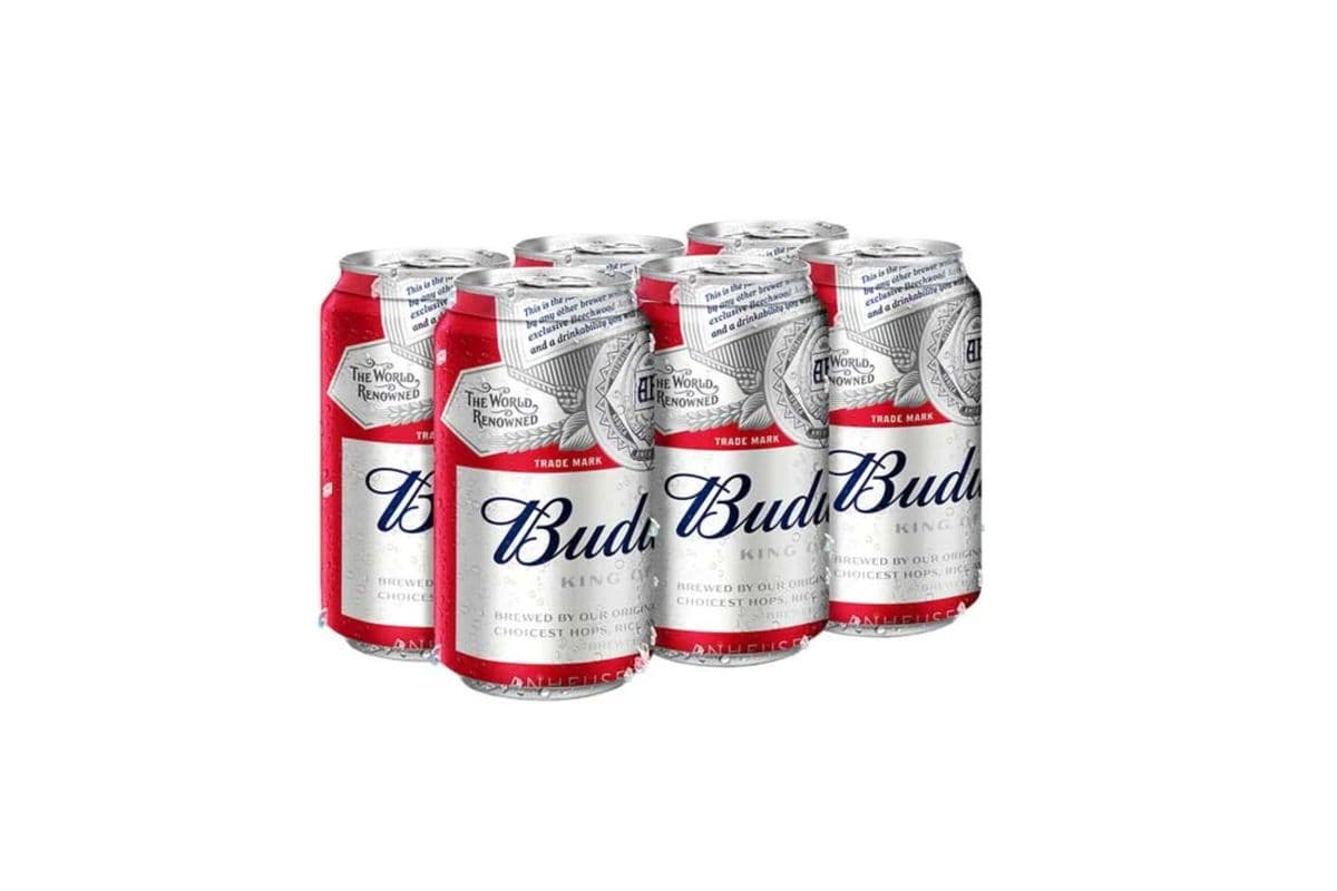 Budweiser (6 Pack) (6 x 355 ml Cans)