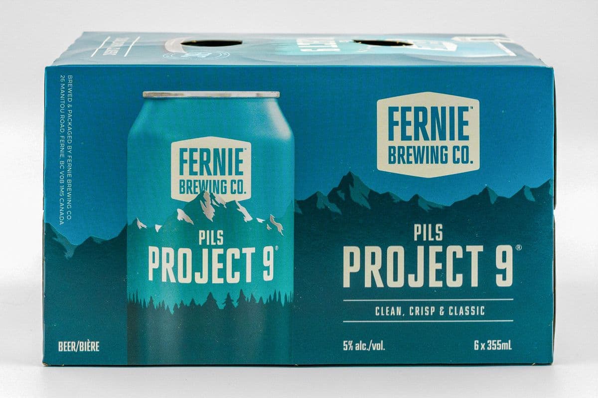 Fernie Brewing Project 9 Pilsner (6 Pack) (1 x 6x355ml)