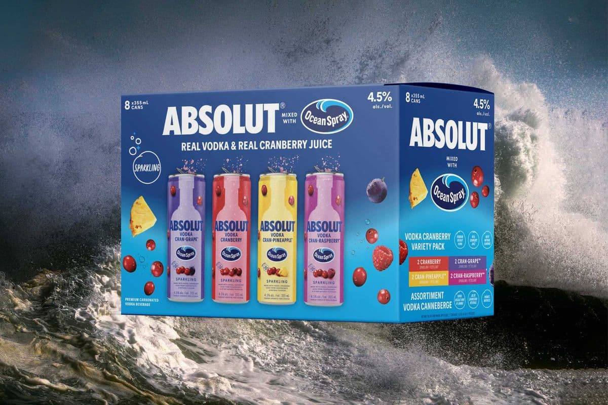Absolut Ocean Spray Mix (8 Cans) (8 x 355ml)