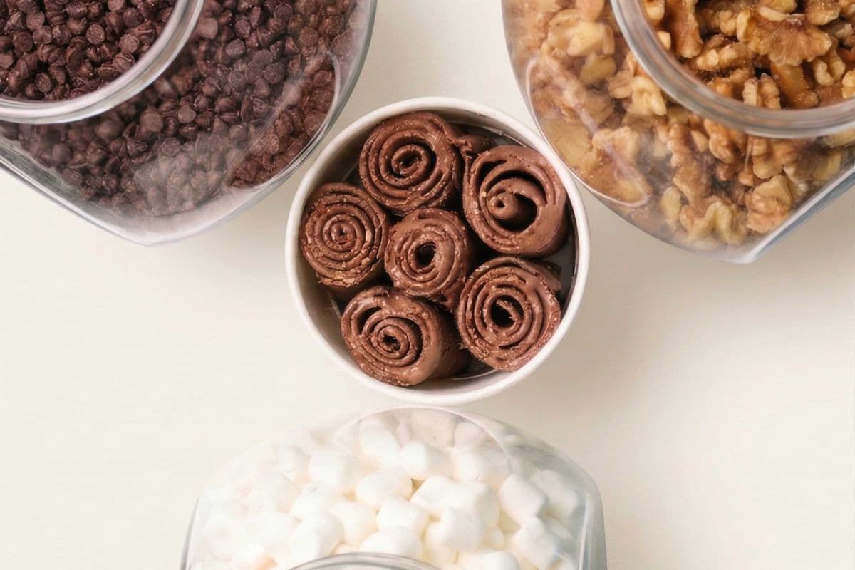 Rocky Road Premium Rolled Ice Cream