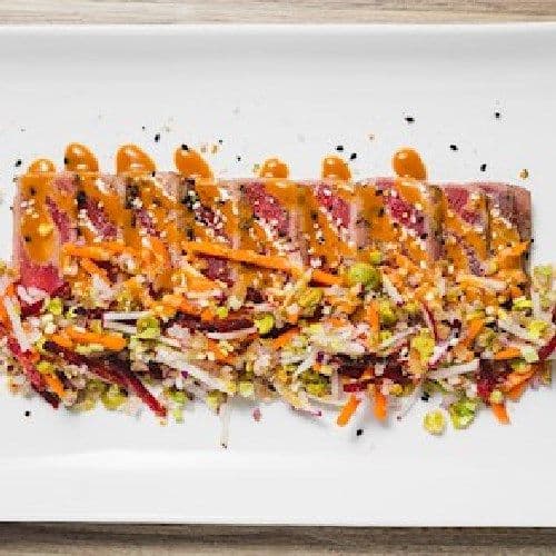 Tataki de thon Teriyaki / Teriyaki tuna tataki