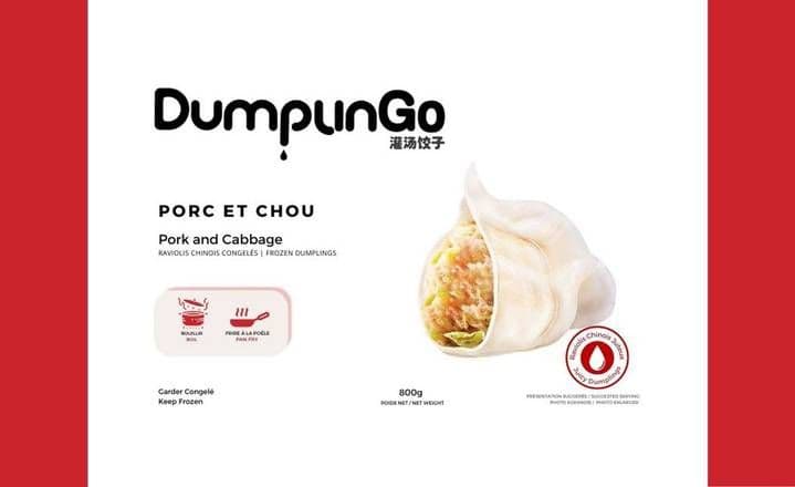 Pork & Cabbage Frozen Dumplings(800g) / Porc & Chou Dumpling Congelée(800g)/