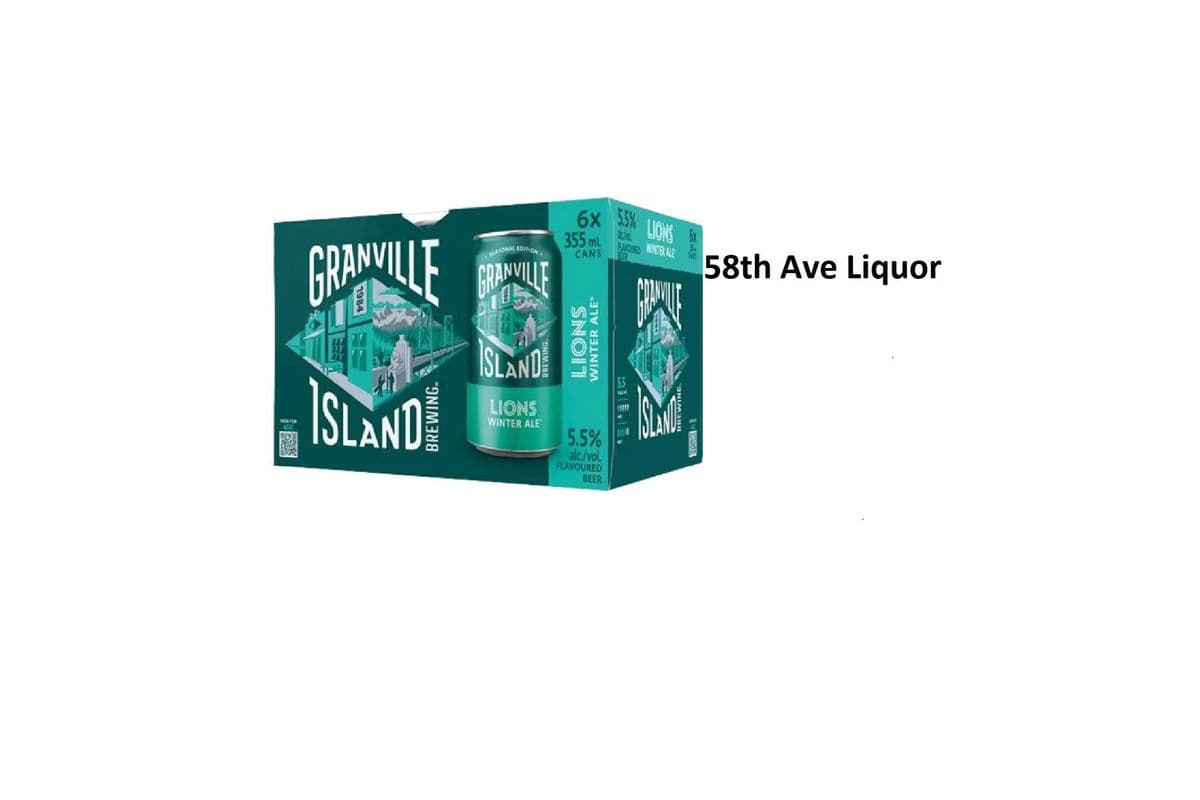 GRANVILLE ISLAND BREWING LIONS WINTER ALE 6 CANS (1 x 6x355ML)