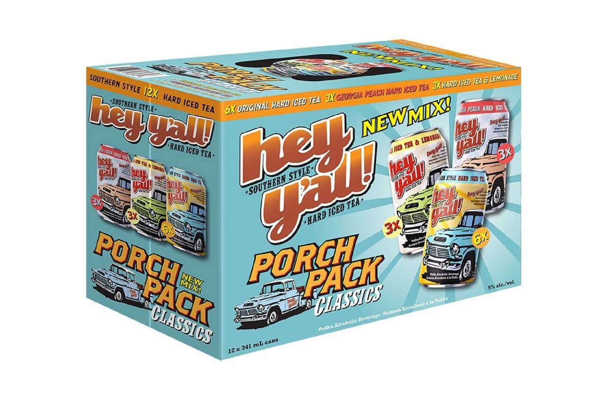 Hey Y'all Iced Tea Porch Pack (12 x 355ml)