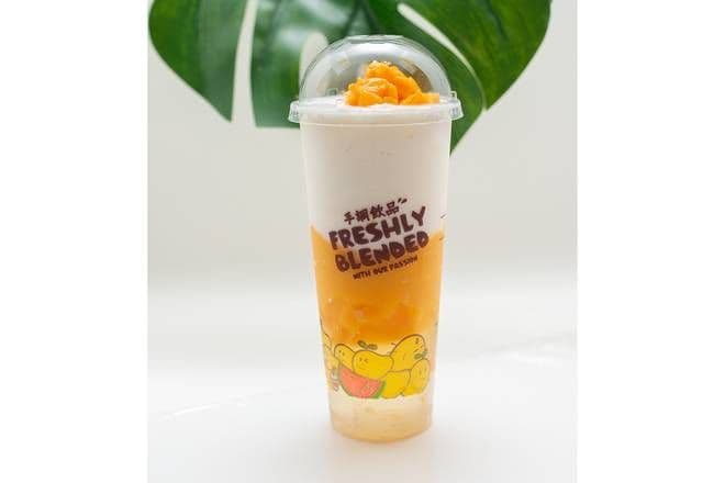 Mango Coconut with Honey Jelly