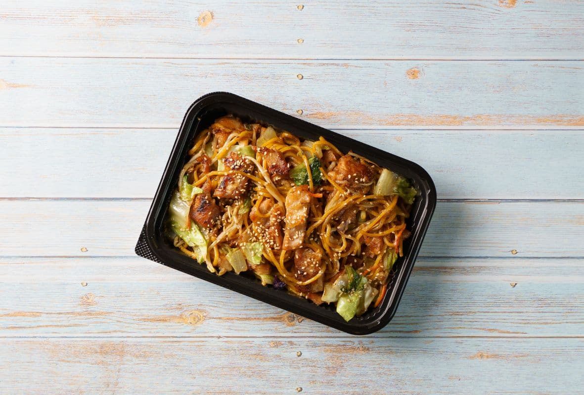 Chicken Yakisoba or Yaki Udon