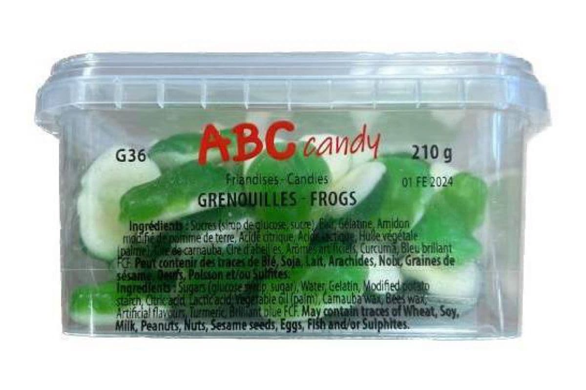 ABC Candy - Contenant - Grenouilles / Container - Frogs