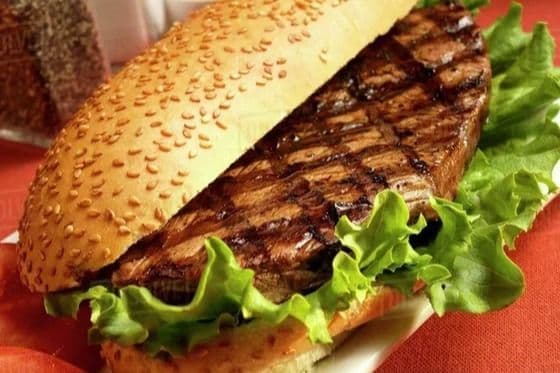 55. Steak on Bun Combo