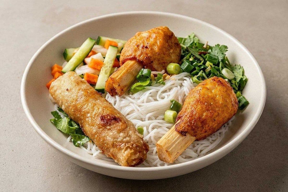 38. Bun Chao Tom, Cha Gio