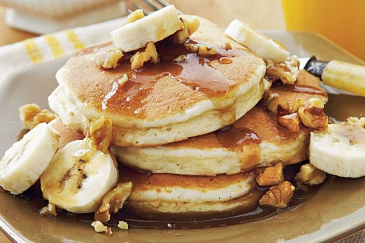 Banana Walnut Pancakes