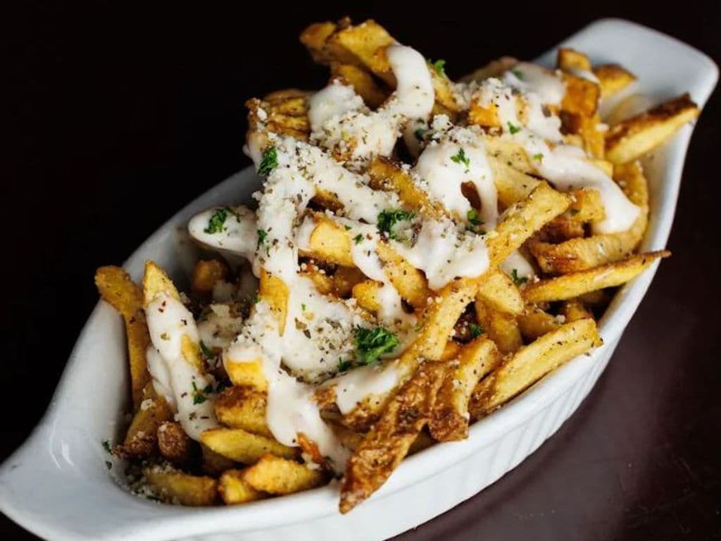 Garlic Parm Messy Fries