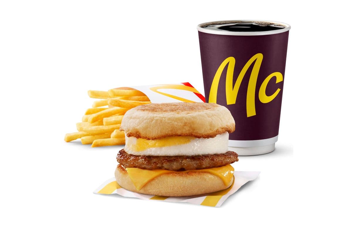 Trio Saucisse McMuffin avec oeuf [670.0 Cal]