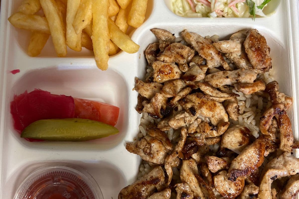 chicken shawarma platter