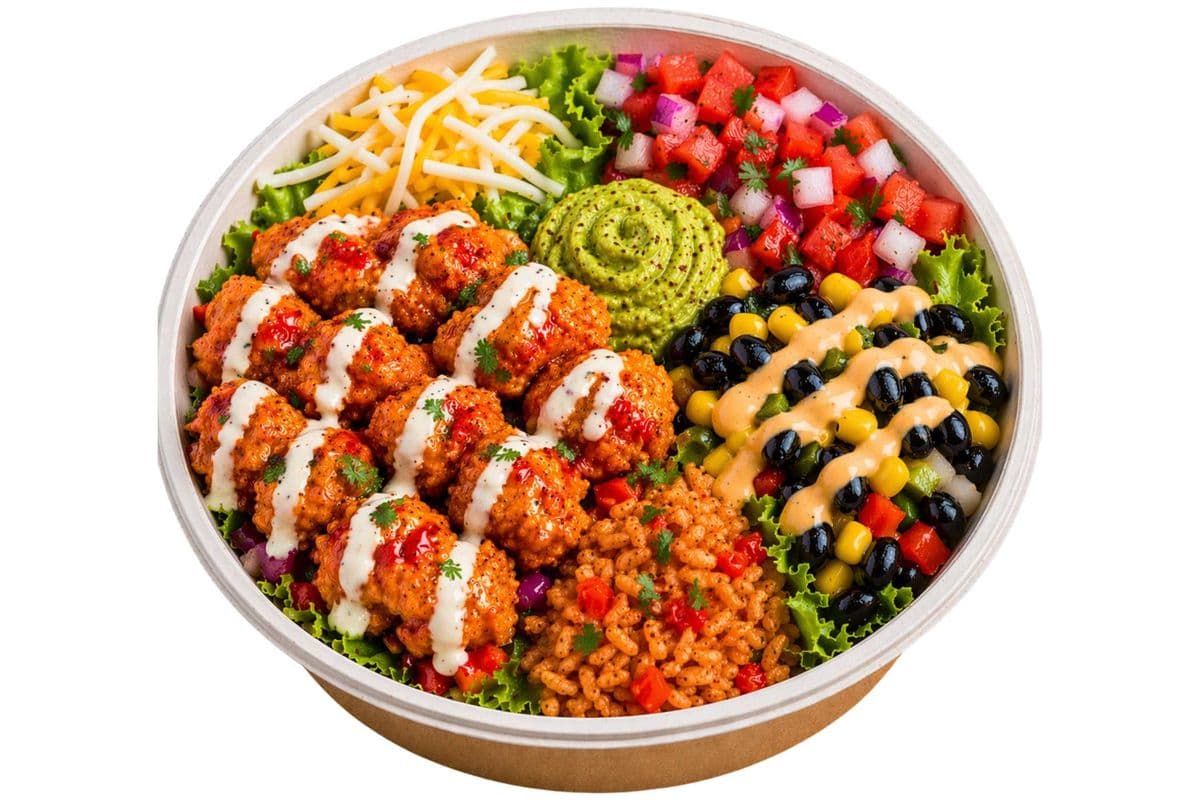 Crispy Chicken Bowl (Popcorn Chicken)